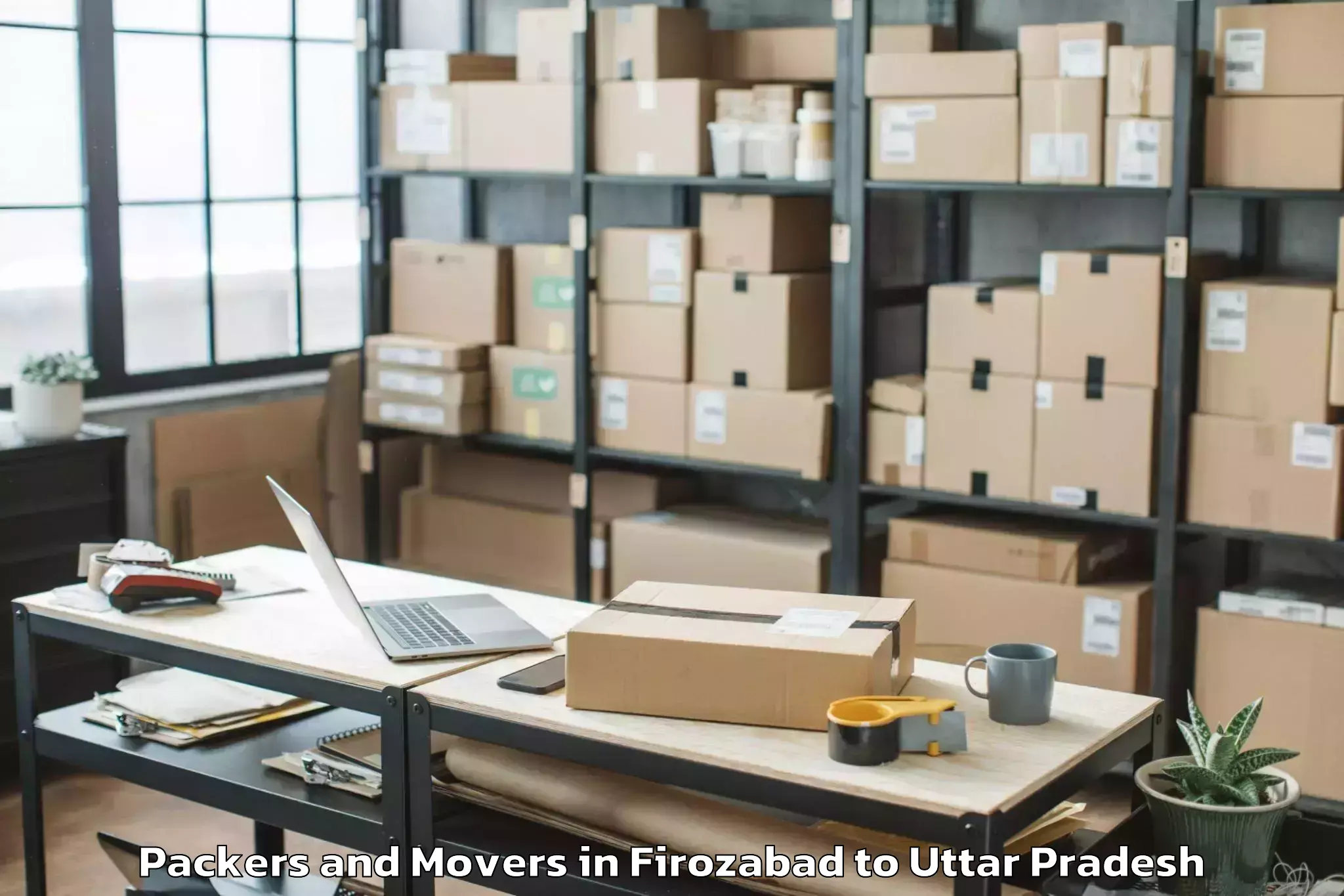 Reliable Firozabad to Bakewar Packers And Movers